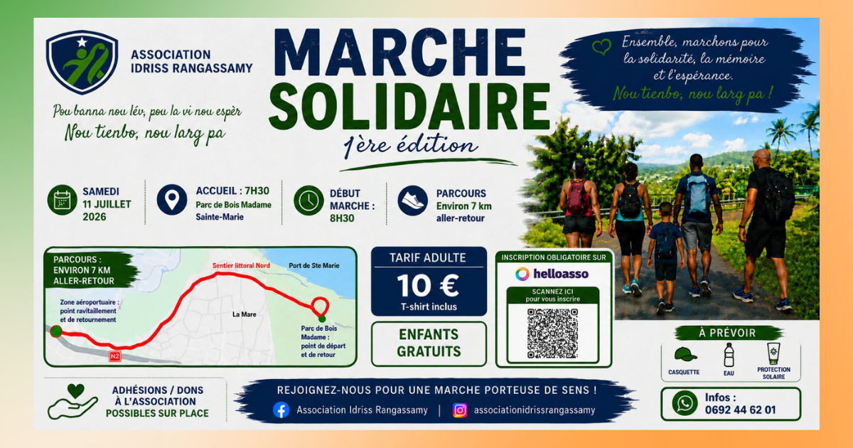Création de l’Association Idriss Rangassamy et lancement de sa première action solidaire